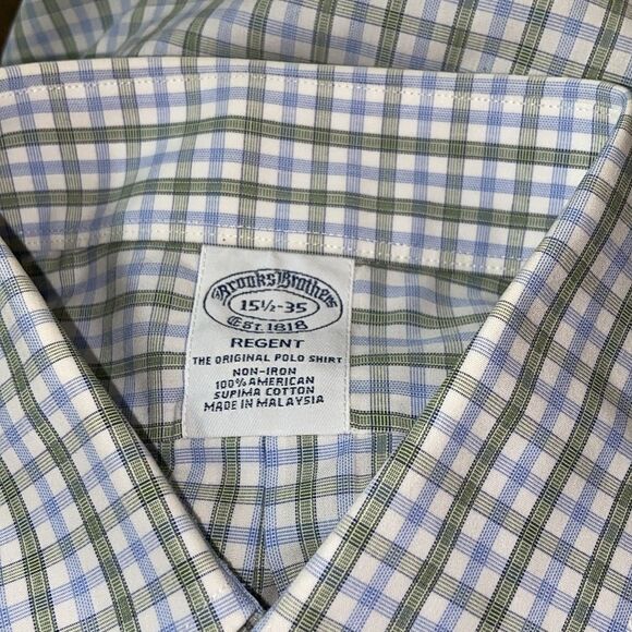 Brooks Brothers Regent Shirt Size 15 1/2-35 - Picture 1 of 11